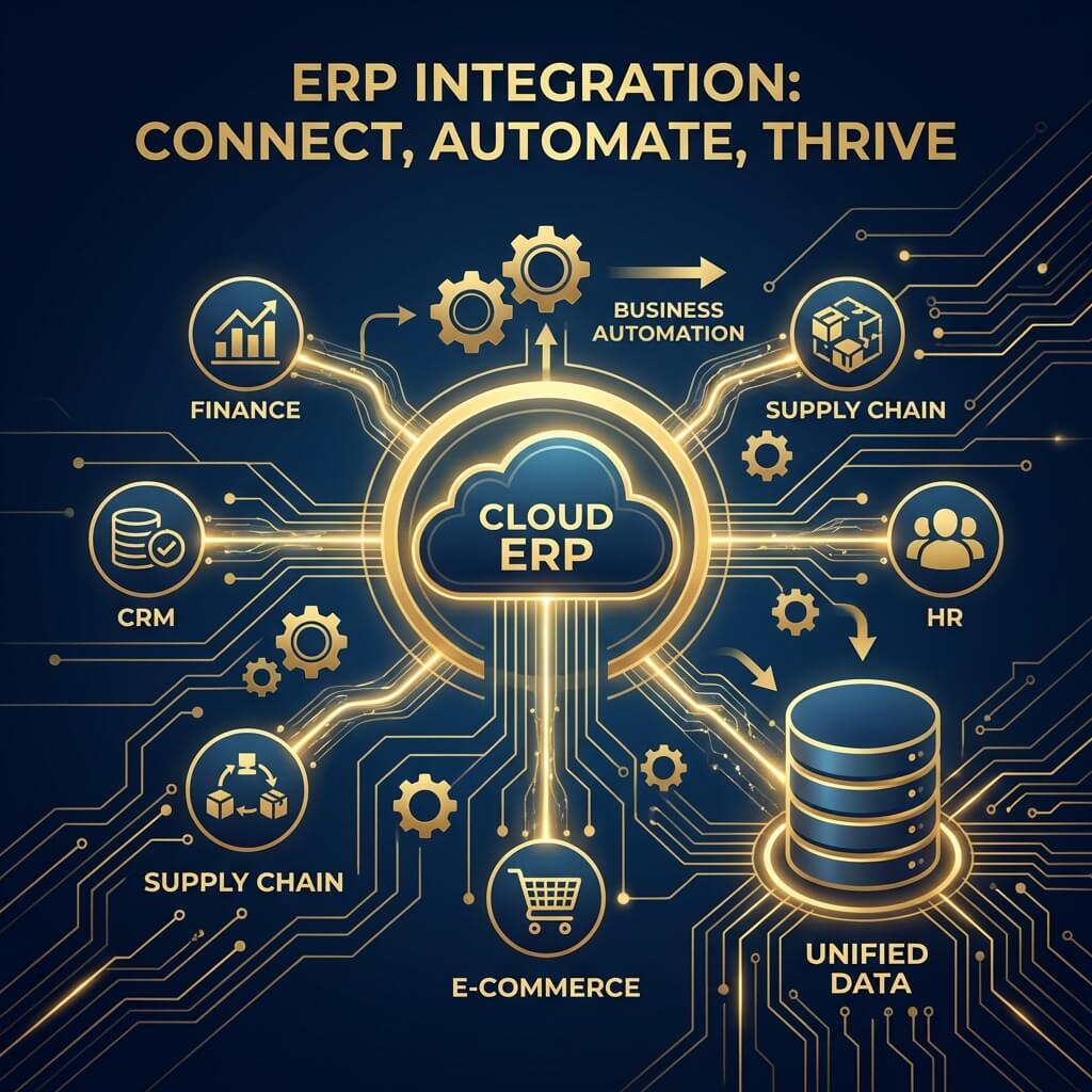 تكامل أنظمة ERP مع المتاجر الإلكترونية